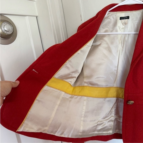 J.Crew rust orange wool blazer jacket size 2 - Picture 8 of 11